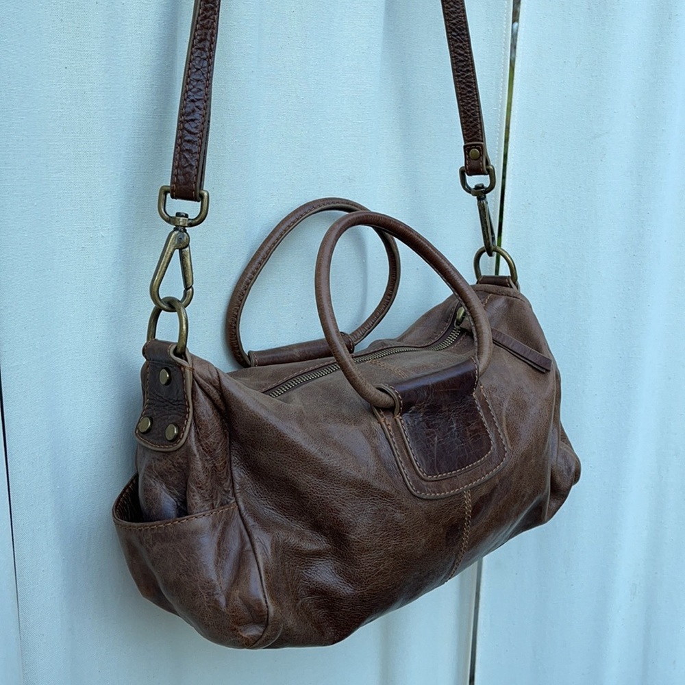 ❗️SOLD❗️HOBO INTERNATIONAL- BROWN LEATHER PURSE - Picture 5 of 13